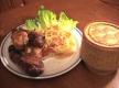 Baked Laotian Chicken with Papaya Salad
